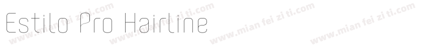 Estilo Pro Hairline字体转换